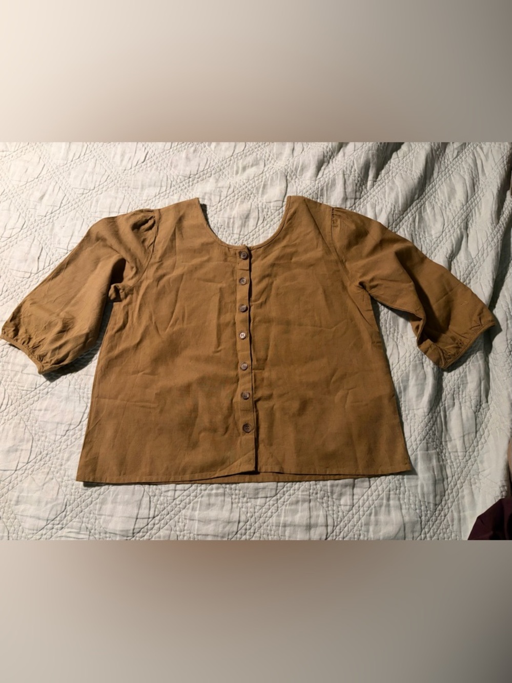 LCW Olive Brown Calla Top